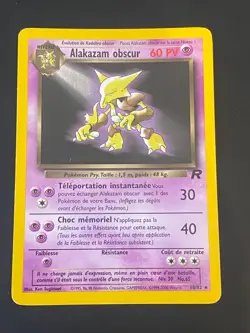 CARTE POKEMON ALAKAZAM OBSCUR 18/82 FR RARE WIZARDS TEAM ROCKET - TBE/EXC - Image 1