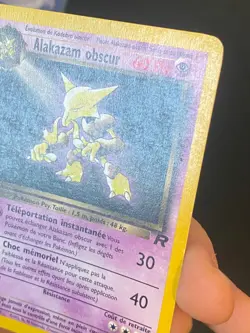 CARTE POKEMON ALAKAZAM OBSCUR 18/82 FR RARE WIZARDS TEAM ROCKET - TBE/EXC - Image 3