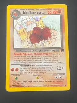 CARTE POKEMON TRIOPIKEUR OBSCUR 6/82 FR HOLO SWIRL WIZARDS TEAM ROCKET - TBE - Image 1