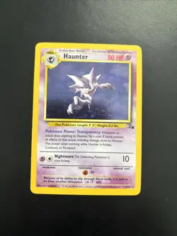 Haunter 6/62 Fossil Unlimited Holo Rare - WOTC Pokemon TCG - Image 1