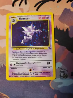 Haunter 6/62 Fossil Unlimited Holo Rare WotC 1999 Vintage Pokemon TCG Card - Image 1