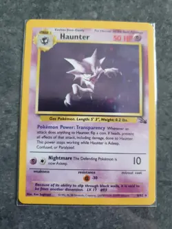 Pokemon TCG Cards Haunter 6/62 Fossil Unlimited Holo Rare - Image 1