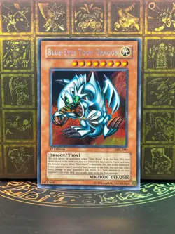 Yu-Gi-Oh! Blue Eyes Toon Dragon MRL-000 Secret Rare 1st edition LP Asian English - Image 1