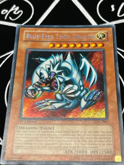 Yu-Gi-Oh! Blue Eyes Toon Dragon MRL-000 Secret Rare 1st edition LP Asian English - Image 4