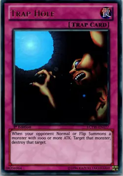 Yugioh Trap Hole LCYW-EN177 1st Edition Ultra Rare NM - Image 1