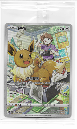 Eevee 007/008 CSGC Chinese Eevee Gift Box Pokemon Card - Image 1