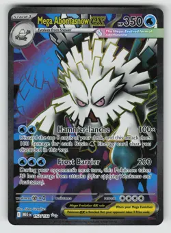 2025 Pokemon Mega Evolution Base Set MEGA ABOMASNOW ex - Holo Rare card #157/132 - Image 1