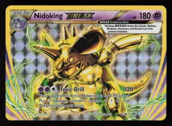 2016 Pokemon TCG XY Evolutions - NIDOKING Break - Holo Rare Card #46/108 - Image 1