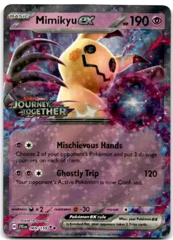 Mimikyu ex (Journey Together Stamped) Double Rare Cards & Products 069/159 NM - Image 1