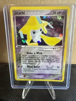 Pokemon TCG Jirachi Ex Hidden Legends Holo Rare Pokemon Card 8/101 - Image 1