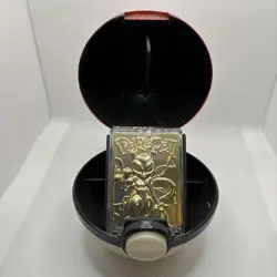 Pokemon #150 MEWTWO 23k Gold Plated Trading Card 1999 Burger King W CERT of AUTH - Image 1