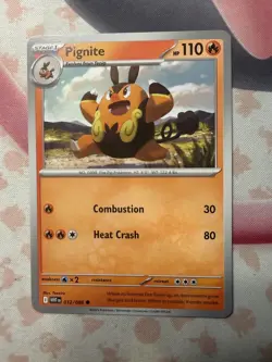 Pignite Common SV: White Flare 012/086 NM English Pokemon Card - Image 1