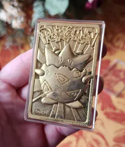 Limited Edition Gold Plated Pokemon Cards - Togepi And Pikachu With Pokeball - Image 4
