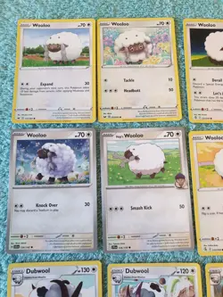 WOOLOO & DUBWOOL BUNDLE OF POKEMON CARDS - Image 2