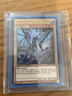 Konami Blue-Eyes White Dragon JUMP-EN068 Ultra Rare Limited Edition Dragon Card - Image 1