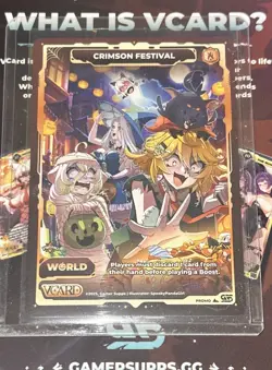 Gamersupps Vcard Crimson Festival - Power 9 Halloween Promo Card - Image 1