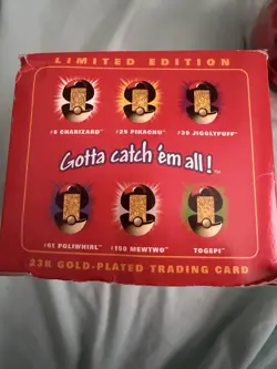 1999 Pokemon POLIWHIRL 23K Gold Plated Card Poke Ball Limited Ed. Sealed Ball - Image 4