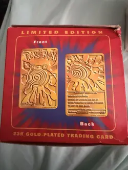 1999 Pokemon POLIWHIRL 23K Gold Plated Card Poke Ball Limited Ed. Sealed Ball - Image 5