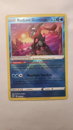 Radiant Greninja 046/189 Sword & Shield Astral Radiance Holo Pokemon TCG Card NM - Image 1