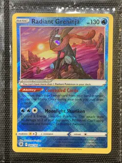 Radiant Greninja 046/189 Astral Radiance Holo Rare Pokemon Card TCG Near Mint - Image 1