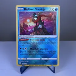 Pokemon TCG Radiant Greninja Astral Radiance Holo Card 046/189 NM Condition - Image 1