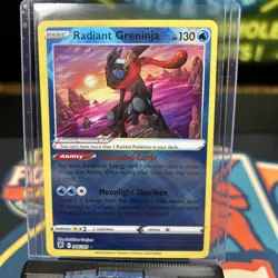 Pokemon TCG - Radiant Greninja 046/189 Astral Radiance Ultra Rare Holo Card - NM - Image 1