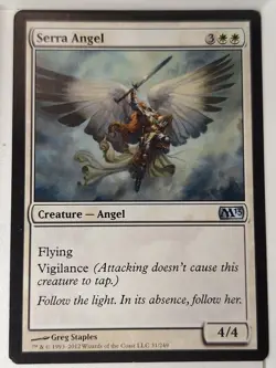 Serra Angel - Magic 2013 Core Set M13 - Magic the Gathering MTG Nice! - Image 1
