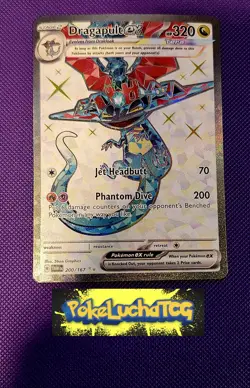 Dragapult ex 200 Pokemon TCG Twilight Masquerade Full Art Ultra Rare Holo - Image 1