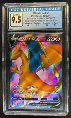 2019-2023 Pokemon SWSH Black Star Promos Charizard V #SWSH050 CGC 9.5 - Image 1