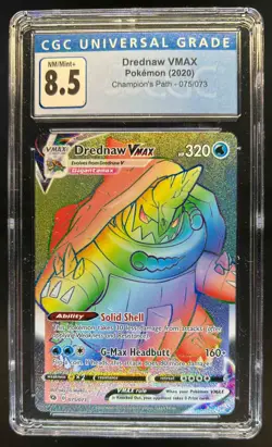 2020 Pokemon SWSH Champion's Path Drednaw VM #075/073 CGC 8.5 - Image 1