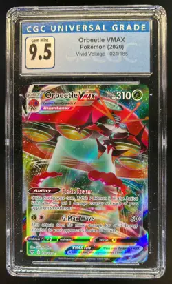 2020 Pokemon SWSH Vivid Voltage Orbeetle VM #021/185 CGC 9.5 - Image 1