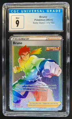 2021 Pokemon SWSH Battle Styles Bruno #172/163 CGC 9 - Image 1