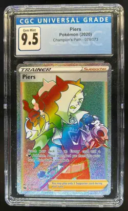 2020 Pokemon SWSH Champion's Path Piers #078/073 CGC 9.5 - Image 1