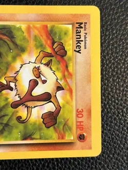 MANKEY 1999 POKEMON BASE JUNGLE 1ST EDITION COMMON 55/64 - Image 2