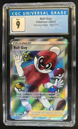 2021 Pokemon SWSH Shining Fates Ball Guy #065/072 CGC 9 - Image 1