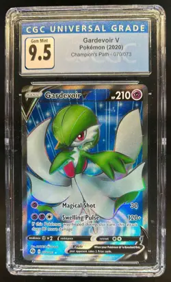 2020 Pokemon SWSH Champion's Path Gardevoir V #070/073 CGC 9.5 - Image 1