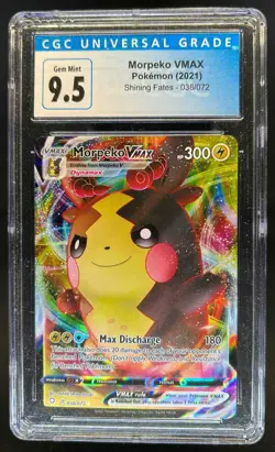 2021 Pokemon SWSH Shining Fates Morpeko VM #038/072 CGC 9.5 - Image 1