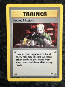 Pokemon TCG Secret Mission 118/132 Gym Heroes Regular (English) - NM(-) - Image 3