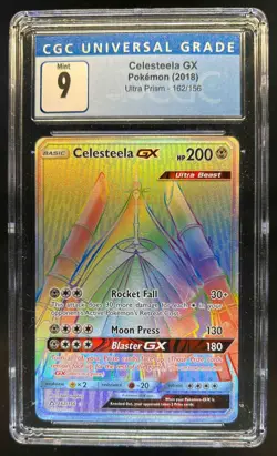 2018 Pokemon Sun & Moon Ultra Prism Celesteela GX #162/156 CGC 9 - Image 1