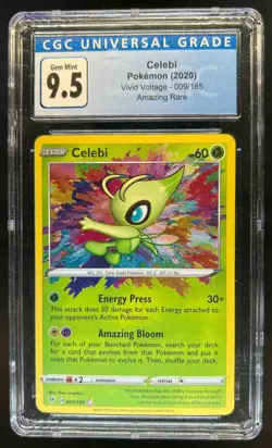 2020 Pokemon SWSH Vivid Voltage Celebi #009/185 CGC 9.5 - Image 1