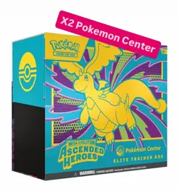 (x2) Pokemon Center Mega Evolution: Ascended Heroes ETB - PRE SALE - Image 1
