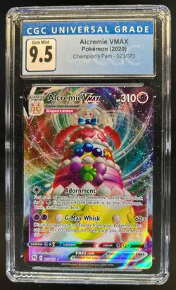 2020 Pokemon SWSH Champion's Path Alcremie VM Holo #023/073 CGC 9.5 - Image 1