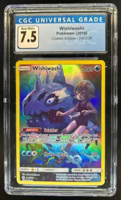 2019 Pokemon Sun & Moon Cosmic Eclipse Wishiwashi #240/236 CGC 7.5 - Image 1
