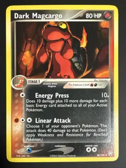 Pokemon TCG Dark Magcargo Team Rocket Returns 38/109 Vintage Uncommon NM - Image 1