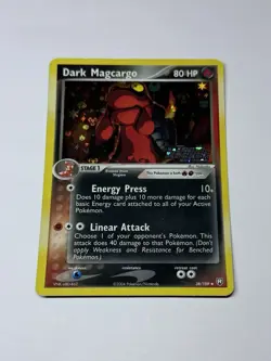 Pokemon Card DARK MAGCARGO#38/109 Stamped Holo Uncommon Team Rocket Returns LP - Image 1