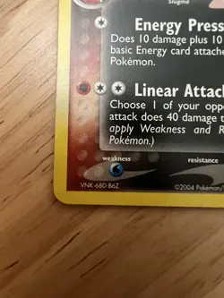 Pokemon Dark Magcargo 38/109 ex Team Rocket Returns Reverse Holo Stamp LP - Image 4