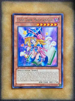 Yugioh Toon Dark Magician Girl LCYW-EN111 Rare 1st Ed NM - Image 1