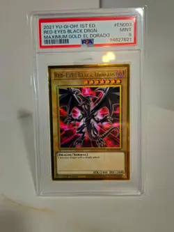 Yu-Gi-Oh! Red-Eyes Black Dragon PSA 9 - 2021 Maximum Gold El Dorado - Graded - Image 1
