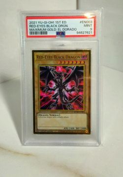 Yu-Gi-Oh! Red-Eyes Black Dragon PSA 9 - 2021 Maximum Gold El Dorado - Graded - Image 3