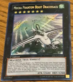 Yugioh Mecha Phantom Beast Dracossack LTGY-EN053 Secret Rare 1st Edition LP 🔥 - Image 1
